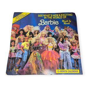 Vintage 1991 Calendar Exciting World of Barbie-Sneak Preview See What's New